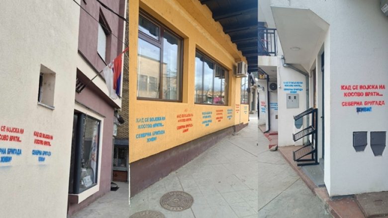 Pas veriut të Mitrovicës, grafite të ngjashme shfaqen edhe në tri komunat tjera veriore – policia nis hetimet