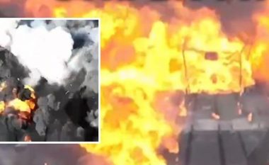 Kamera e vendosur në helmetën e ushtarit ukrainas tregon betejën e ashpër në Avdiivka – me dronë hedhin në erë autoblindat ruse