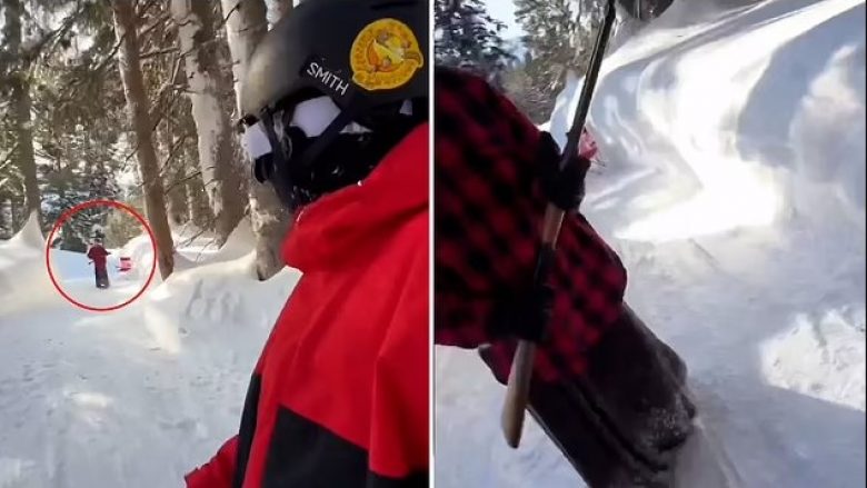 Deshi t’i bie shkurt me “snowboard”, i riu nga Utah ndalet nga burri me pushkë në dorë – i tregon se është futur në pronë private