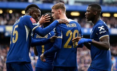 Chelsea fiton sfidën e gjashtë golave ndaj Leicesterit, kualifikohet në gjysmëfinale të FA Cup