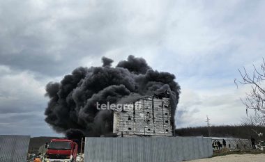Shpërthen zjarri në një fabrikë te "Parku i Biznesit" në Drenas