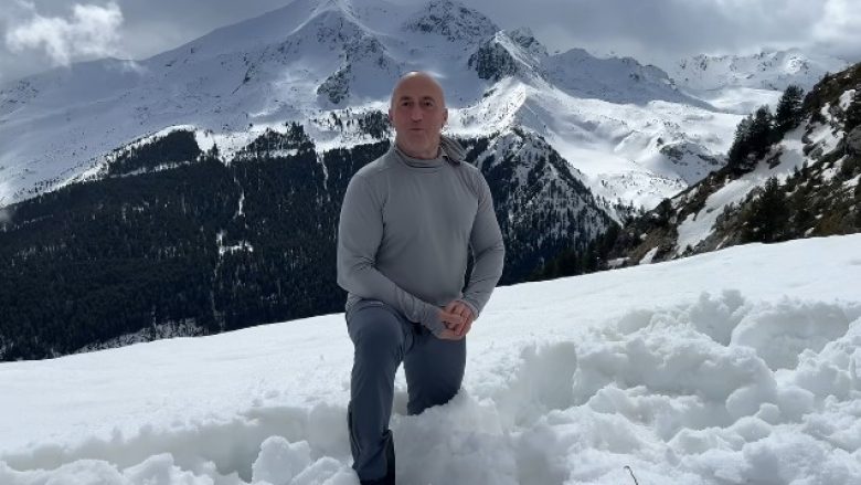 Haradinaj vazhdon ngjitjet në bjeshkët me borë