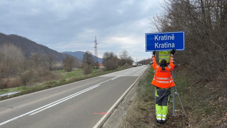Dëmtimi i shenjave të trafikut në gjuhën shqipe në veri, arrestohet një serb në Leposaviq