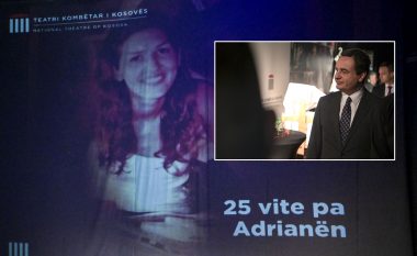 Në 25 vjetorin e vrasjes së aktores Adriana Abdullahu, Kurti: Magjia e Adrianës jeton mes nesh