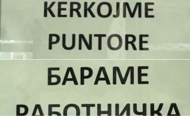 Mbishkrimi “kërkojmë punëtor”, vërshon Çarshinë e Shkupit