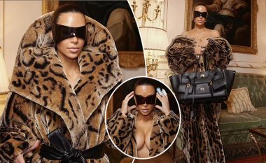 Kim Kardashian tregon gjoksin në veshjen provokuese nga “Balenciaga” gjatë Javës së Modës në Paris