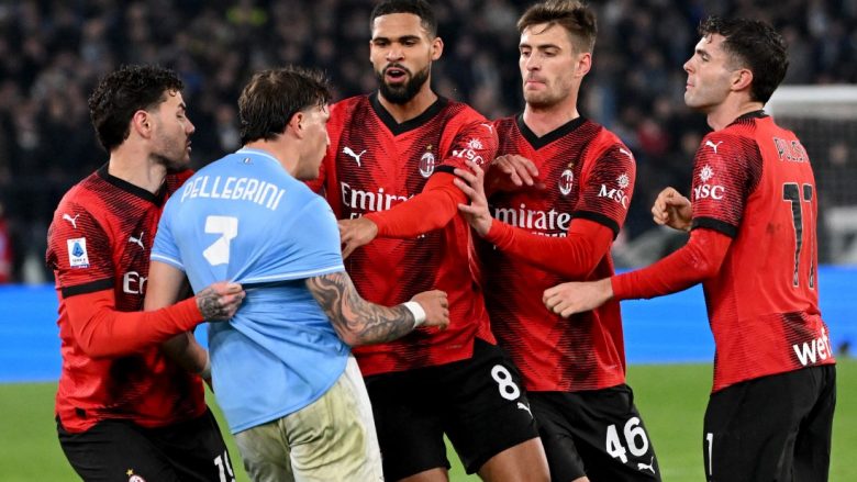 Tensione dhe tre kartonë të kuq, goli i Okafor i jep tri pikë Milanit në ndeshjen dramatike ndaj Lazios