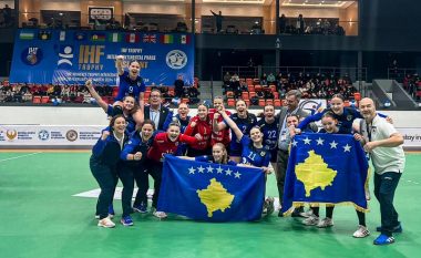 Festa e vashave të Kosovës pasi siguruan kualifikimin në Kampionatin Botëror të hendbollit