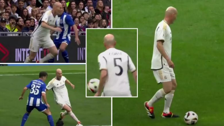 Si në kohërat e vjetra – Zidane tregon klasin e tij në ndeshjen mes legjendave të Real Madridit dhe Portos