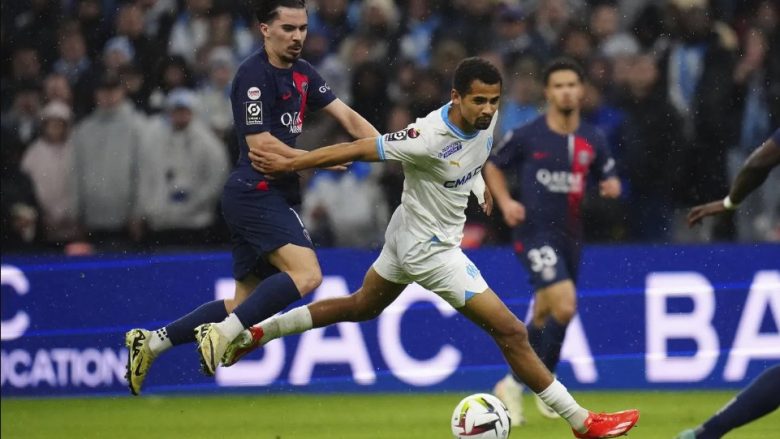 Marseille nuk arriti ta shfrytëzojë avantazhin numerik në fushë dhe PSG-ja merr tri pikë në derbi