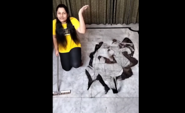 Njihuni me artisten që po lë pa fjalë përdoruesit e internetit me veprat e saj Rangoli 3D