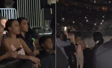 E pazakontë: Kim Kardashian shfaqet krah gruas së Kanye West në koncert të tij
