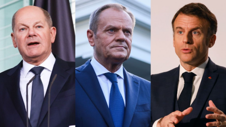 Udhëheqësit e Gjermanisë, Francës dhe Polonisë takohen në Berlin për të diskutuar rreth mbështetjes për Ukrainën