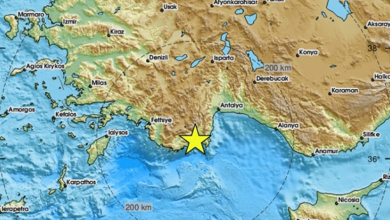 Tërmet i fuqishëm në Antalya të Turqisë – vijnë informatata e para