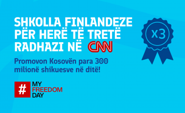 Shkolla Finlandeze për të tretin vit me radhë në CNN, promovon Kosovën para qindra miliona shikuesve nëpër botë