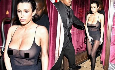Bianca Censori del plotësisht pa të brendshme, në darkë me bashkëshortin e saj Kanye West