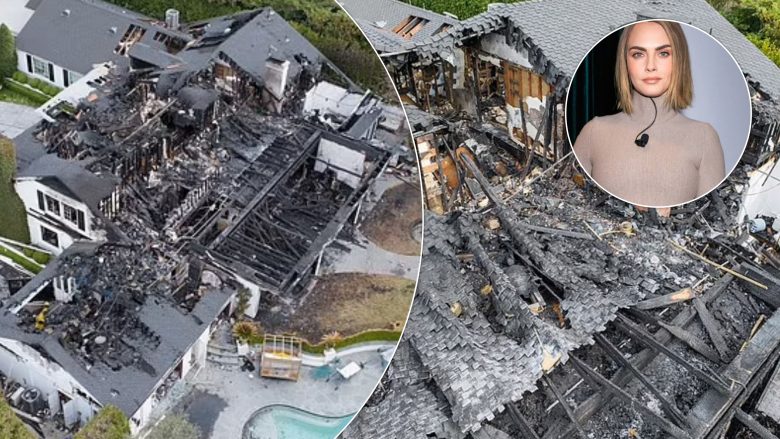 Shtëpia e shkatërruar e Cara Delevingne shfaqet në imazhe tronditëse, rezidenca prej gjashtë milionë eurosh u përfshi nga zjarri