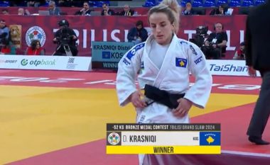 Distria Krasniqi fiton medalje të bronztë në Grand Slamin e Tbilisit