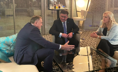 Lajçaku takohet me Dodikun e sanksionuar nga SHBA-ja, reagon deputeti Basha