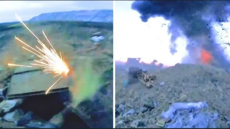 Ukrainasit përdorin minat për të ‘pastruar’ istikamet e mbushura me ushtarë rusë – pamje nga fushëbeteja