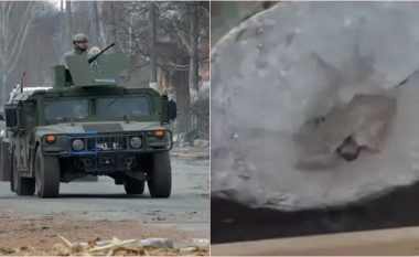 Pamje që tregojnë se si makina e fuqishme amerikane Humvee shpëtoi një ushtar ukrainas