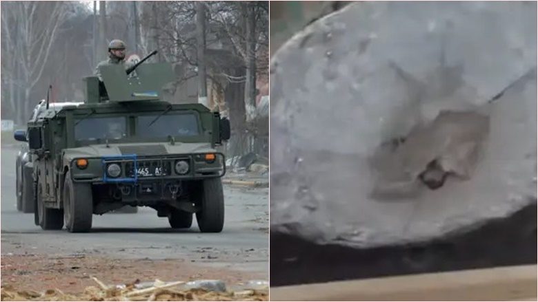 Pamje që tregojnë se si makina e fuqishme amerikane Humvee shpëtoi një ushtar ukrainas
