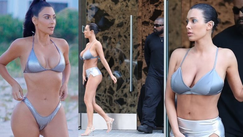 Kanye West krijon Kim Kardashian 2.0: Tani Bianca Censori del me bikini metalike të frymëzuar nga ish-gruaja e reperit