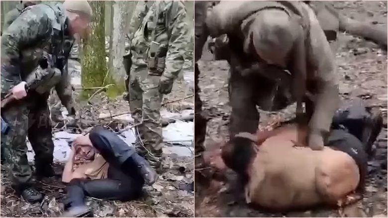 Pamje që tregojnë torturimin që iu bë të dyshuarit për sulmin në Moskë – para se t’i pritet veshi dhe t’i futet në gojë