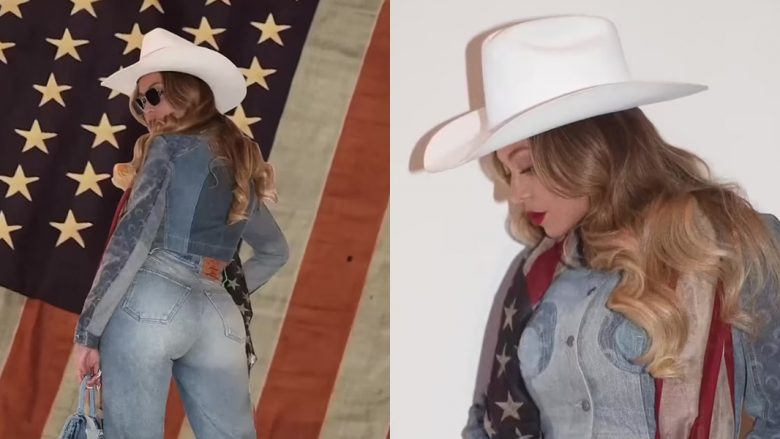 Beyonce duket fantastike me një dukje kauboji, vetëm disa ditë para publikimit të albumit të saj “Cowboy Carter”