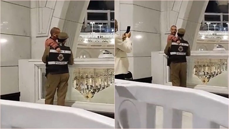 Një veprim që ka “fituar zemrat në mbarë botën” – oficeri i sigurisë në Mekë ndihmon pelegrinin me aftësi të kufizuara për të parë Qaben