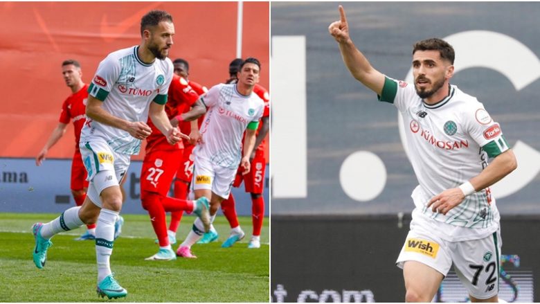 Cikalleshi me penallti, Ethemi me gol spektakolar – Konyaspor merr fitore të madhe në udhëtim