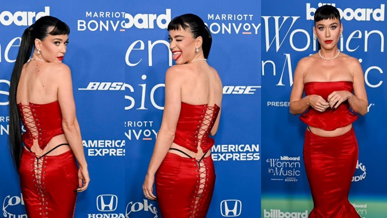Katy Perry tregon të brendshmet në tapetin e kuq të “Billboard Women In Music”