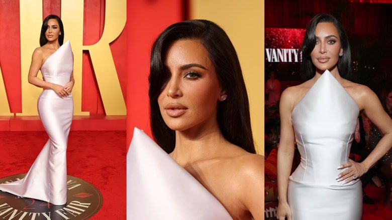 Kim Kardashian magjeps me elegancën, ndërsa merr pjesë në festën e “Oscars”