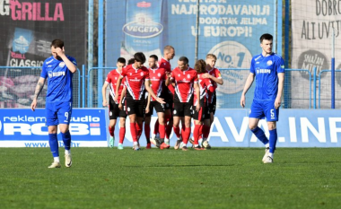 Bujar Pllana gjen golin e parë në elitën e futbollit kroat me Slaven Belupon