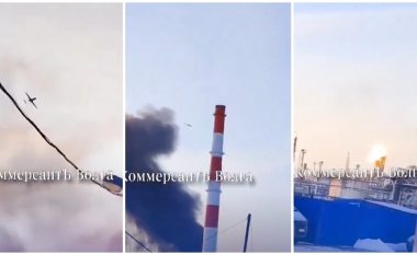 Momenti kur droni ukrainas godet direkt rafinerinë e naftës në Rusi