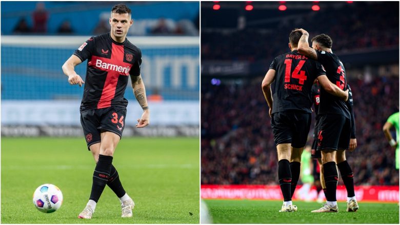 Granit Xhaka thyen rekorde në fitoren e Bayer Leverkusen – numri i pasimeve të tij është thjeshtë i jashtëzakonshëm