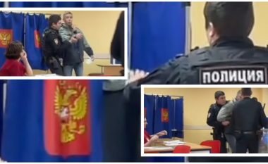 Nuk votoi për të ‘duhurin’, policia ruse e nxjerr zvarrë burrin nga kabina e votimit