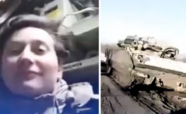 Ushtarja ukrainase shkatërron autoblindën ruse – e godet me Bradleyn amerikan – pamjet nga beteja e ashpër për Avdiivkan