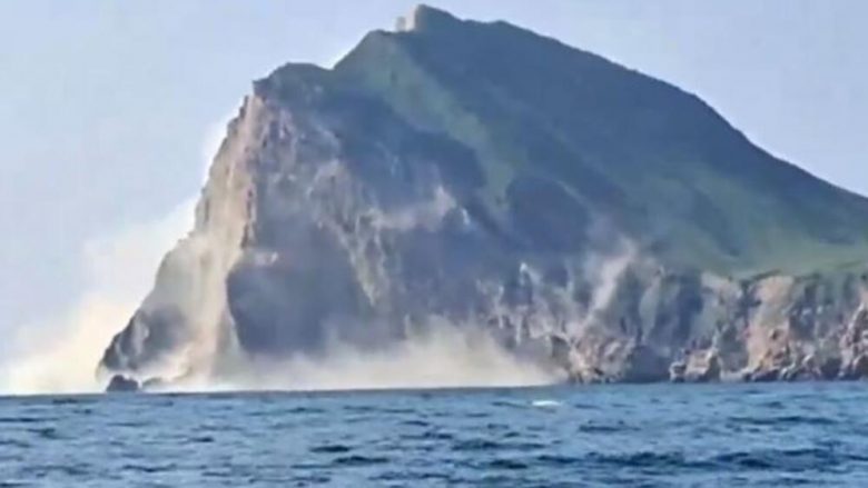 Tërmeti i fuqishëm që goditi Tajvanin, shkatërroi edhe një pjesë të ishullit Guishan – gurët binin në det