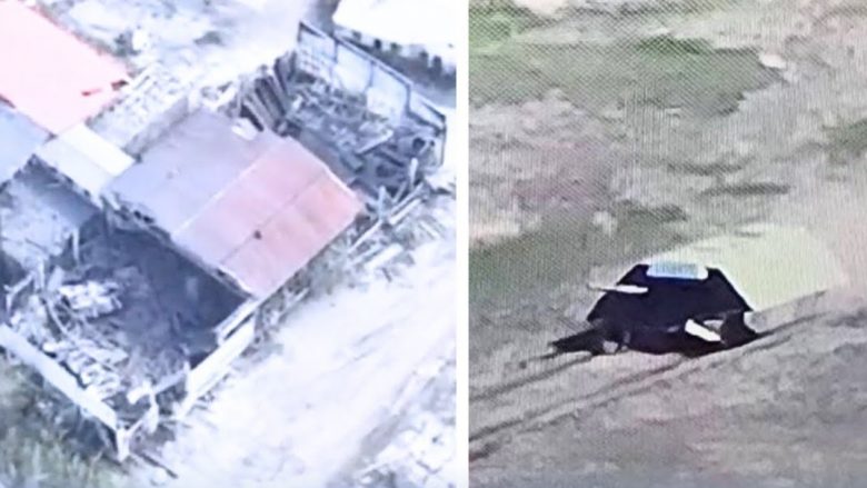 Ukrainasit shfrytëzojnë pamjet e rusëve për të lokalizuar tankun e modifikuar të Kremlinit – e shkatërruan duke e goditur direkt