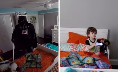 Babai zgjoi djalin dyvjeçar, reagimi i tij kënaqi miliona njerëz