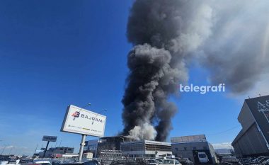 Shpërthen zjarri në një objekt në magjistralen Prishtinë – Ferizaj