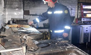 Zjarri shpërthen në kuzhinën e një restoranti në Gjakovë, nuk raportohet për të lënduar