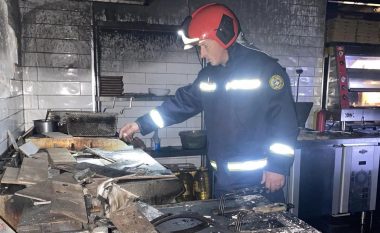 Zjarri shpërthen në kuzhinën e një restoranti në Gjakovë, nuk raportohet për të lënduar