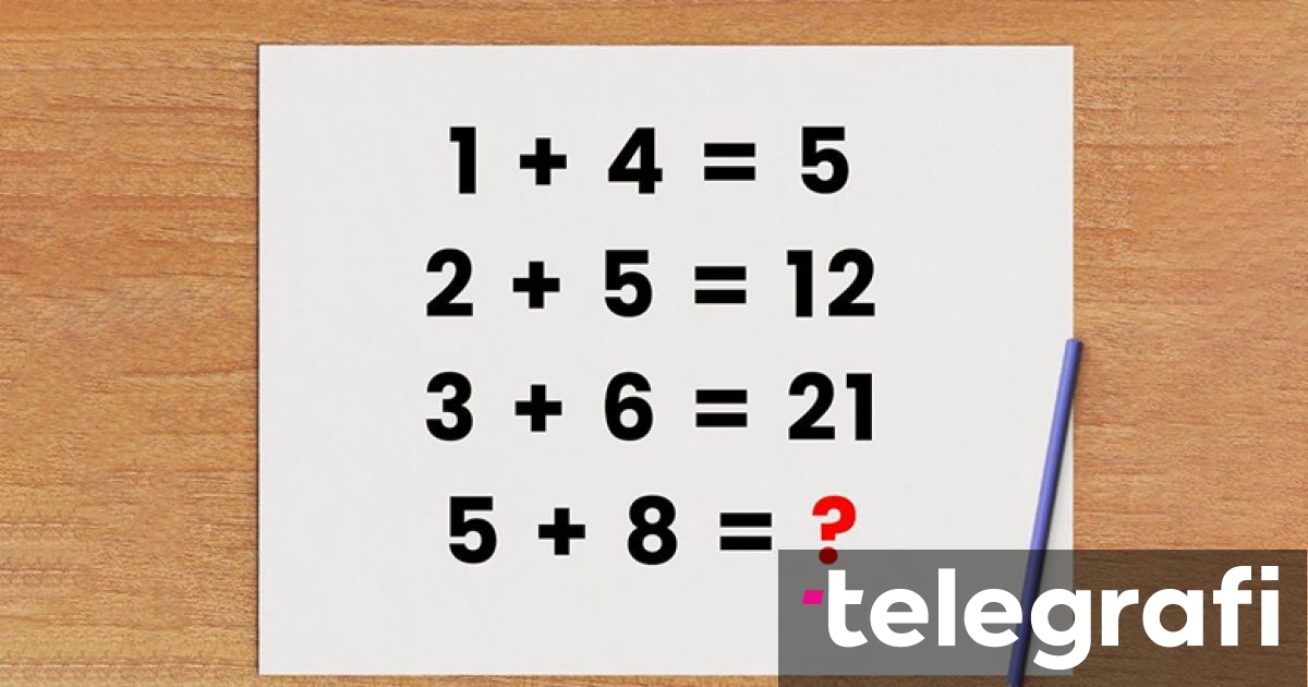 Një enigmë matematikore me dy zgjidhje  Provoni të arrini përgjigjen përfundimtare