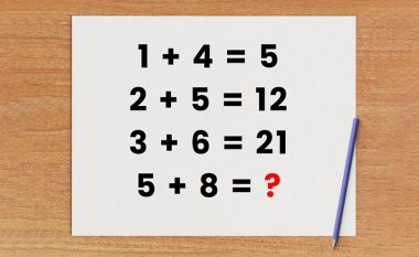 Një enigmë matematikore me dy zgjidhje? Provoni të arrini përgjigjen përfundimtare
