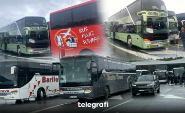 Serbia liron disa autobusë me kosovarë në kufirin me Kroacinë