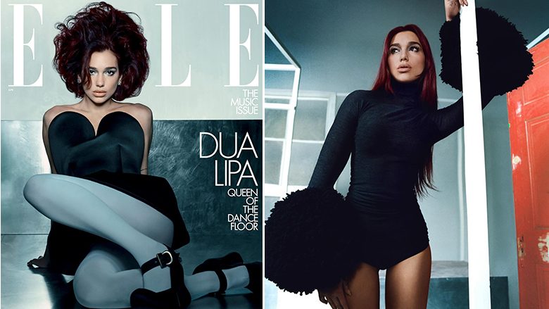 “Mbretëresha e pistës së vallëzimit” – Dua Lipa zbukuron kopertinën e revistës “Elle” në Amerikë