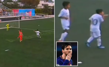 Djali i Leo Messit shënon pesë gola dhe rikrijon festën e babait të tij