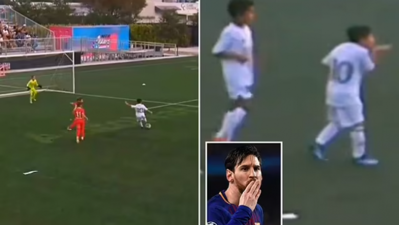 Djali i Leo Messit shënon pesë gola dhe rikrijon festën e babait të tij